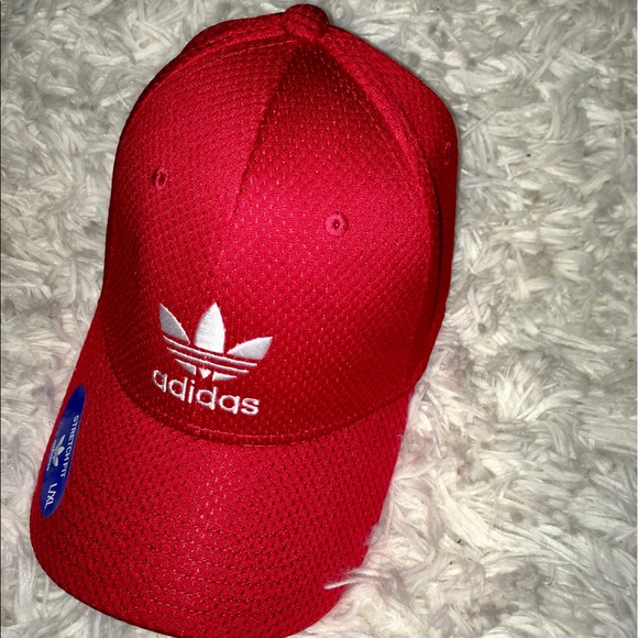 Adidas Diamond Red Fitted Cap sz LG/XL - Picture 2 of 8